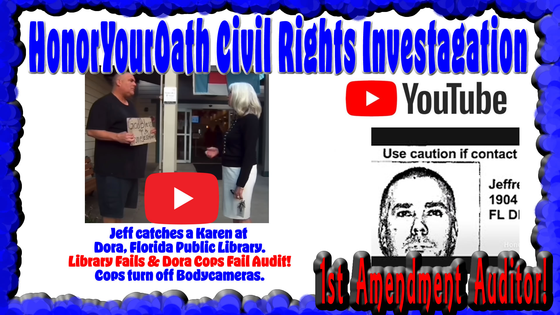HonorYourOath Civil Rights Investagation exposes Tryrants in Dora Florida.