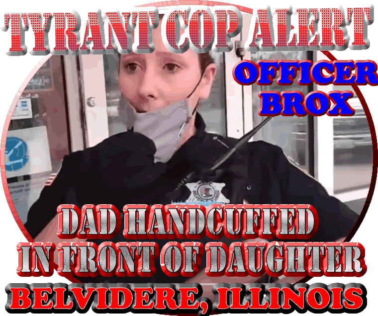 TYRANT COP ALERT - HANDCUFFS DAD in FRONT OF DAUGHTER