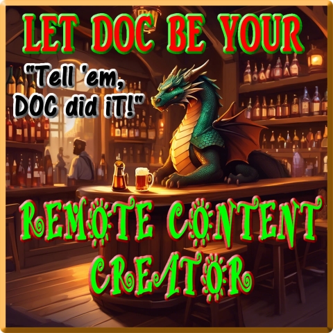 Remote Social Media Content Creator and Consultant Tell'em DOC did it
